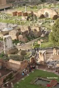 Ancient Rome Palatine Hill panorama