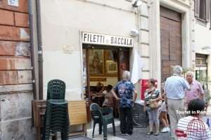 Eating out in Rome Filetti di Baccala