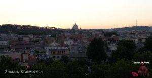 Rom Sommer Blick vom Orangengarten