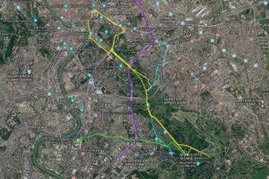 Papal basilicas & catacombs City map Rome papal basilicas pilgrimage