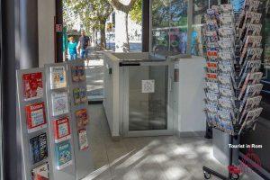 Rome public toilets Elevator for wheelchair users