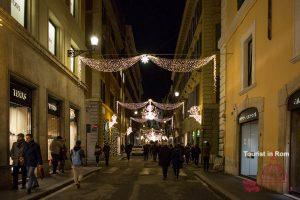 Rome Christmas Via dei Condotti Shopping