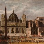 St. Peter's Basilica drawing by Viviano Codazzi