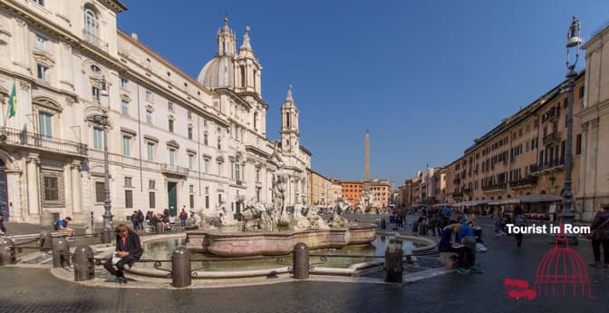 Piazza Navona Donna Olimpia Geister in Rom