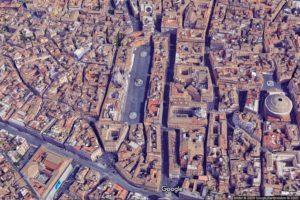 Piazza Navona Google maps Satellite view