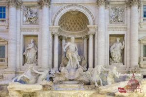 Trevi fountain statues