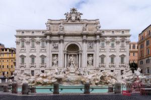 Trevi fountain front