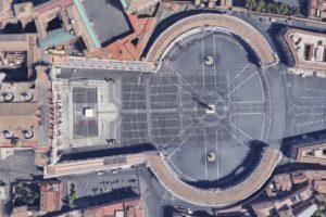St. Peter's square satellite photo