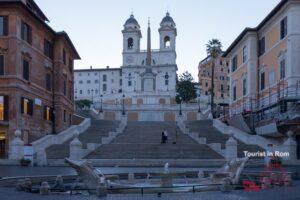 Spanish steps early morning