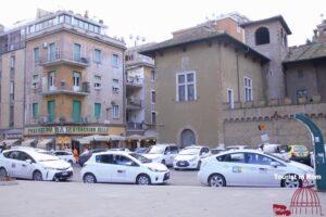 Cab in Rome cab rank Piazza Belli