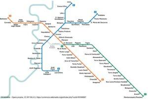 Mappa metro Roma