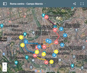 Mappa Roma centro