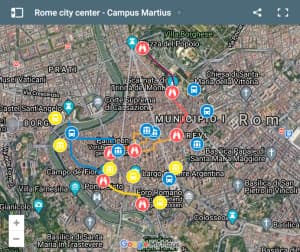 Rome center map